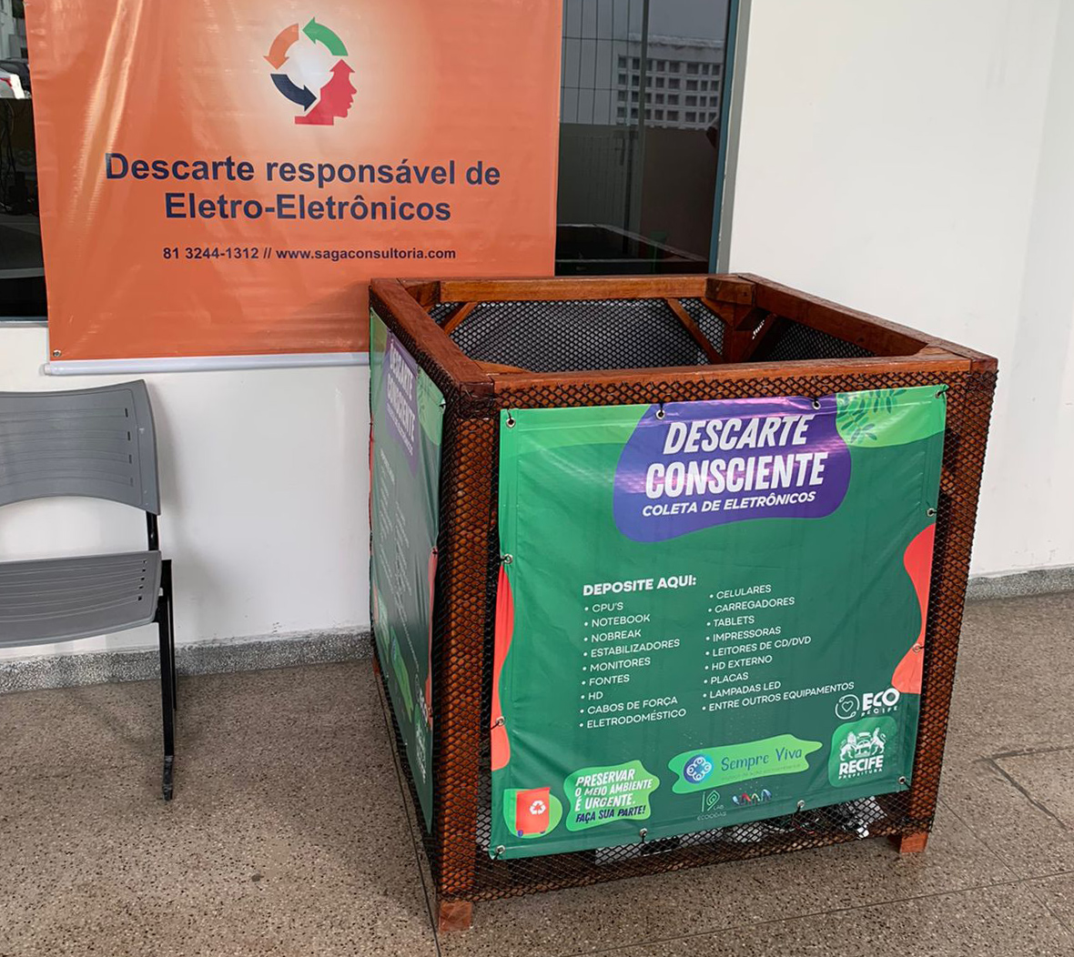 Colégio CBV recebe pontos de coletas de resíduos eletroeletrônicos em parceria com a ONG Sempre Viva