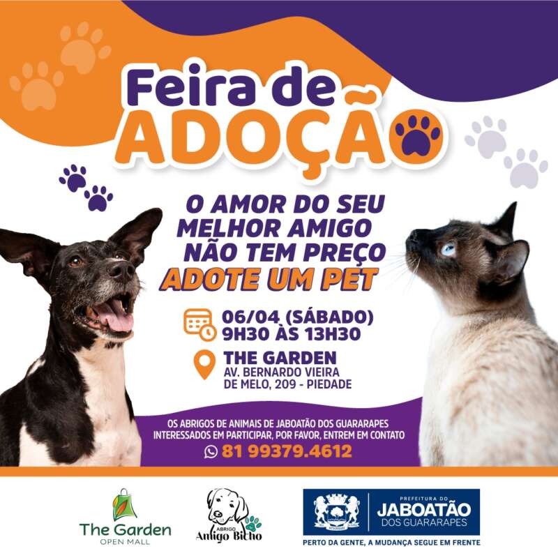 Prefeitura do Jaboatão promove Feira de Adoção de Animais