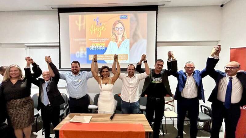 Tecio Teles participa do lançamento da pré-candidata à vereadora do Recife Géssica Almeida pelo Partido Novo