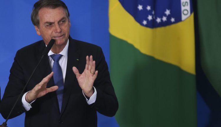 O Presidente Jair Bolsonaro durante o Lançamento do Programa Nacional das Escolas Cívico-Militares – PECIM.