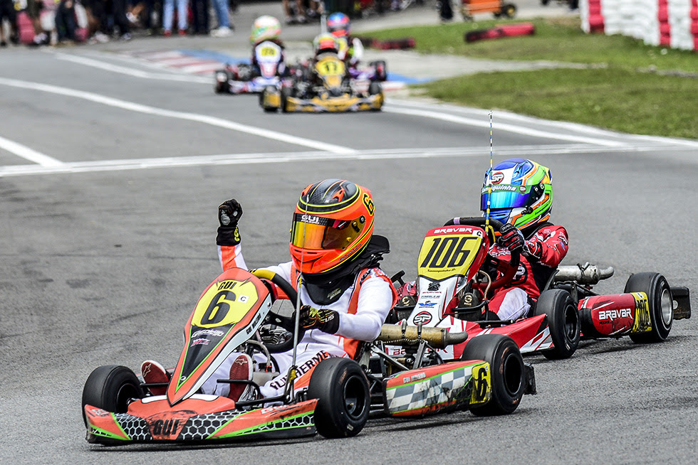 Com dois segundo lugares, Guilherme Moleiro é o vencedor da 7ª etapa da Copa São Paulo Light de Kart